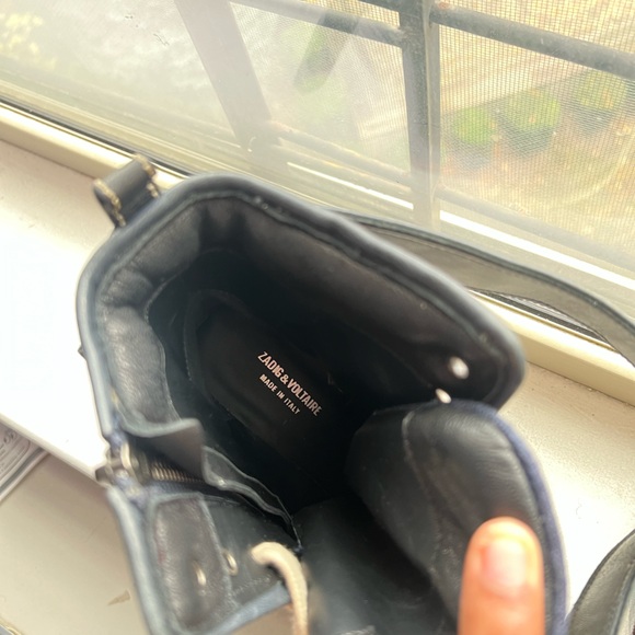 Zadig & Voltaire Spr- Sum 2019 Blue Denim and Dark Blue Leather Sneaker Wedges - Picture 5 of 13